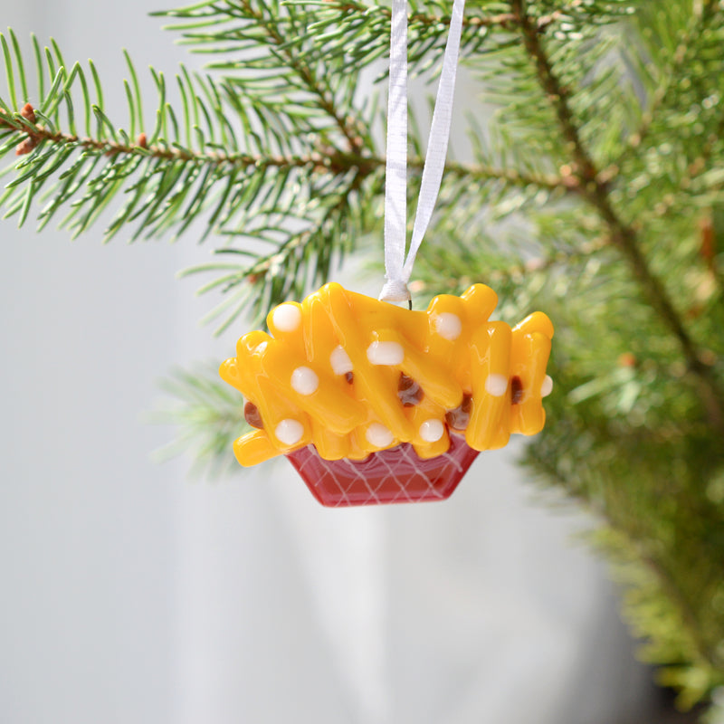 Poutine à suspendre à l’arbre de Noël