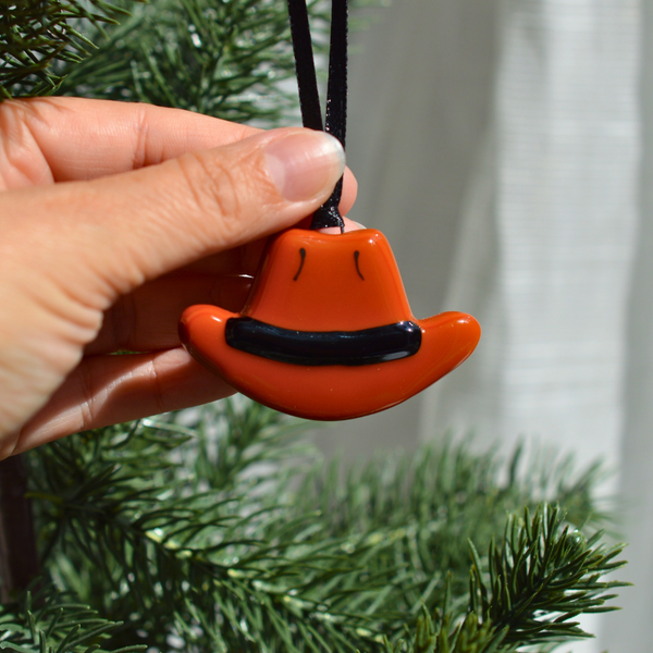 Ornement chapeau de Cowboy pour ton sapin