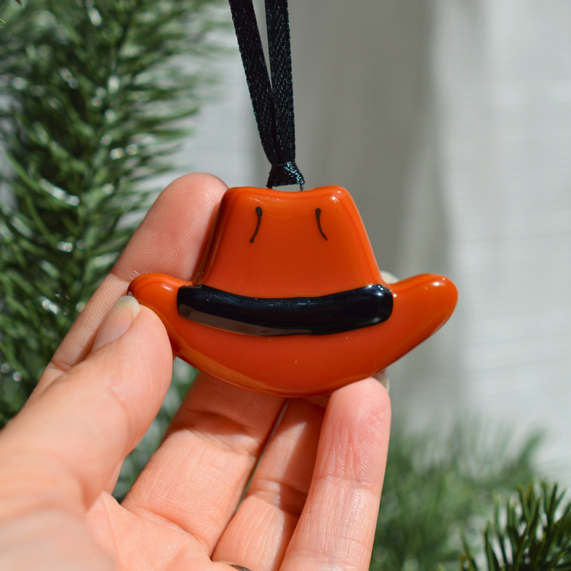 Ornement chapeau de Cowboy pour ton sapin