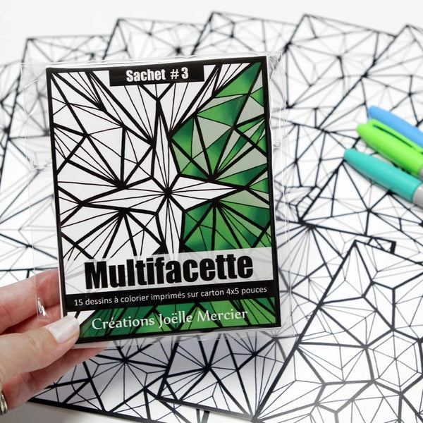 Coloriage défi-mini #3 Multifacette