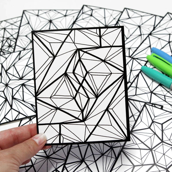 Coloriage défi-mini #3 Multifacette