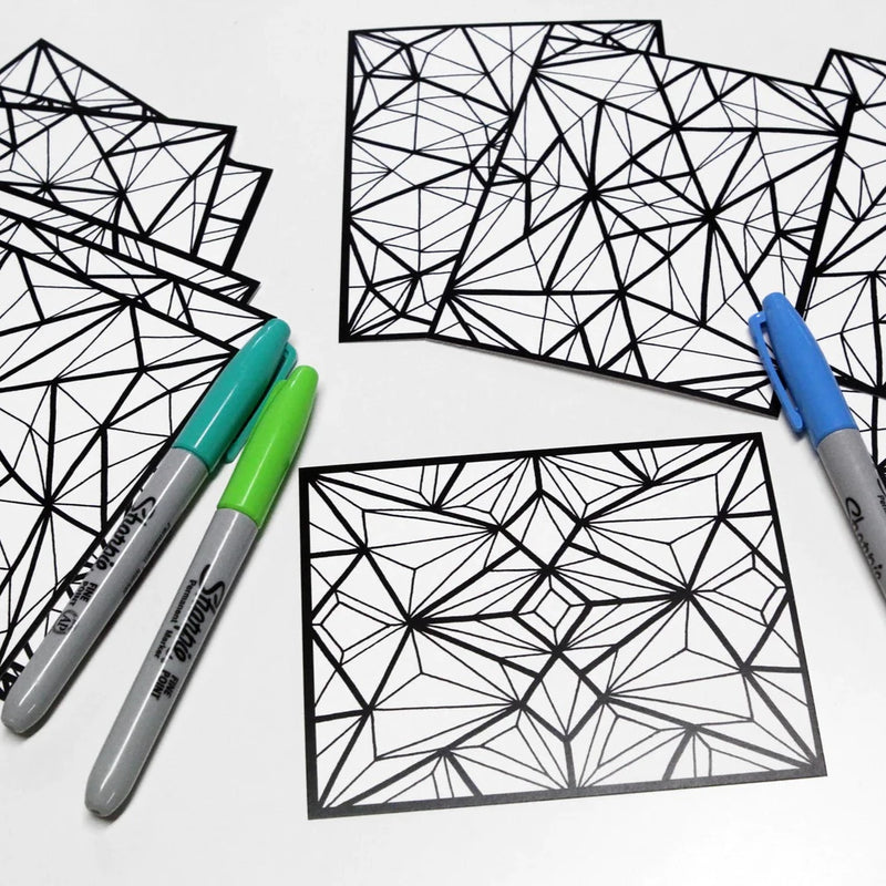 Coloriage défi-mini #3 Multifacette
