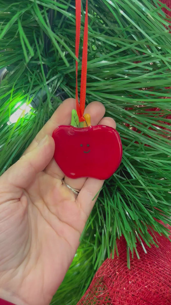 Pomme à suspendre à l’arbre de Noël