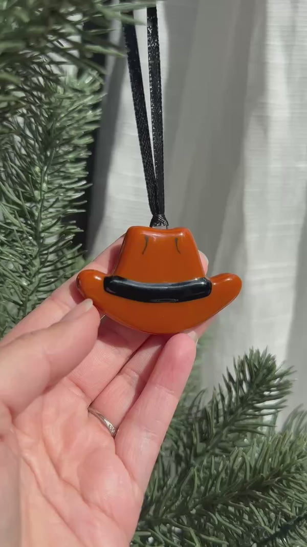 Ornement chapeau de Cowboy pour ton sapin