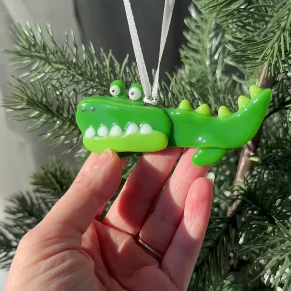 Crocodile pour suspendre à ton arbre de Noël