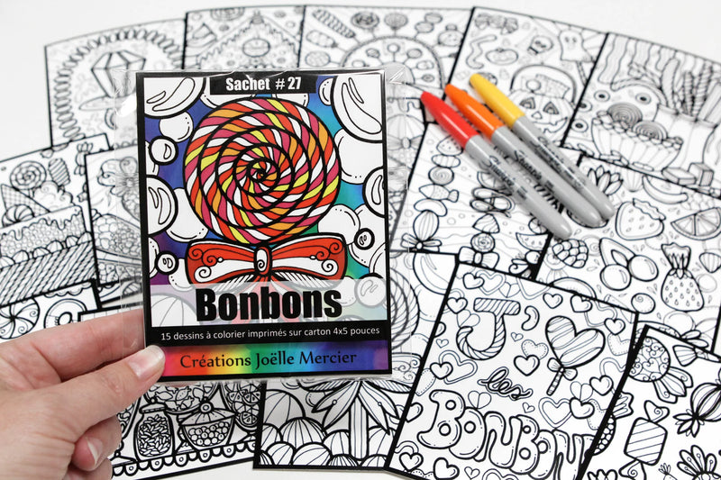 Coloriage bonbons
