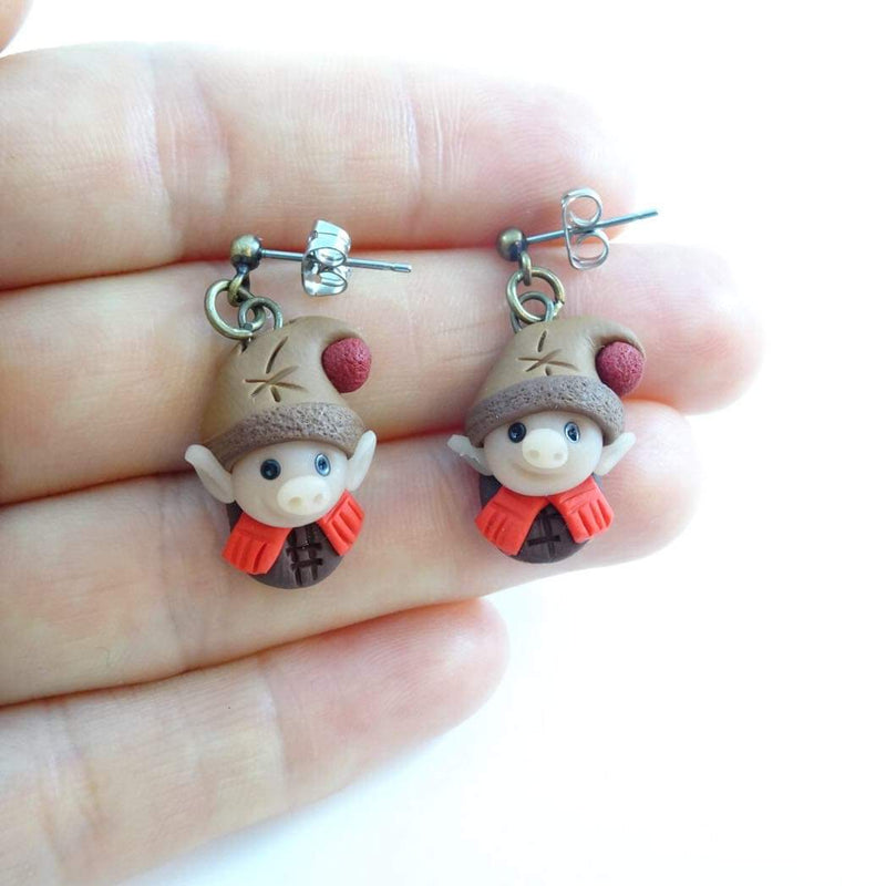 Boucles d’oreille Lutin