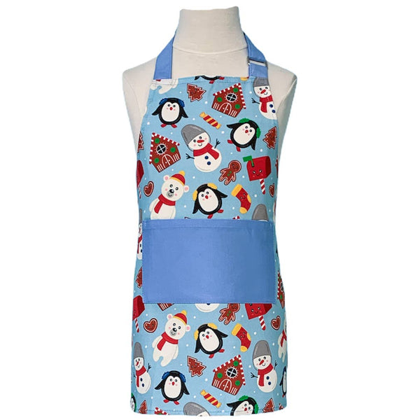 Tablier de Noël pour enfants pingouins