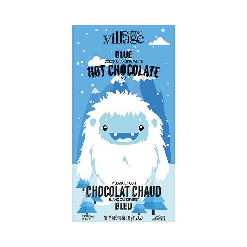 Chocolat chaud yéti bleu