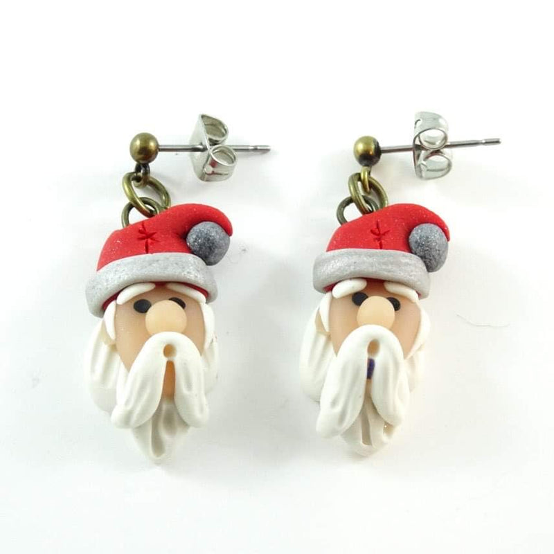 Boucles d’oreille Père-Noël