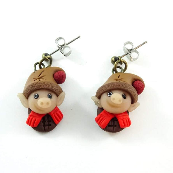 Boucles d’oreille Lutin