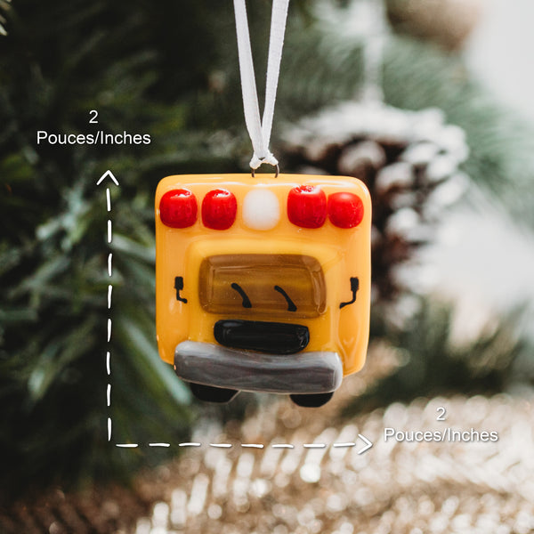 Ornement de verre pour le sapin de noel ambulancier