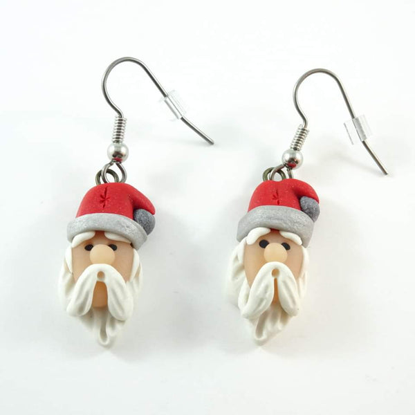 Boucles d’oreille Père-Noël