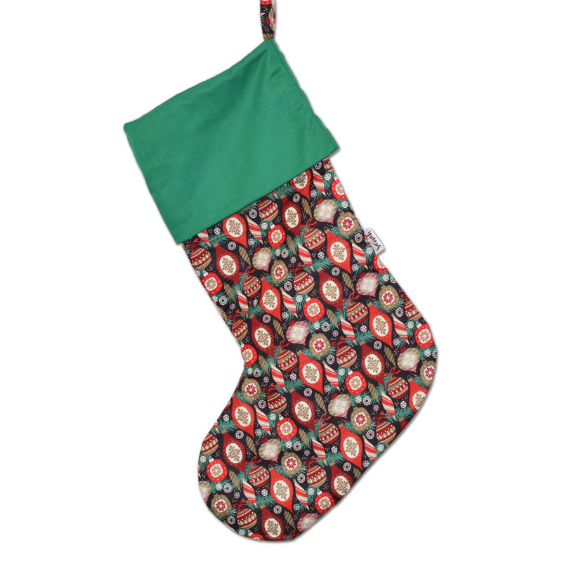 Bas de Noël à motifs variés