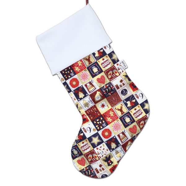 Bas de Noël à motifs variés