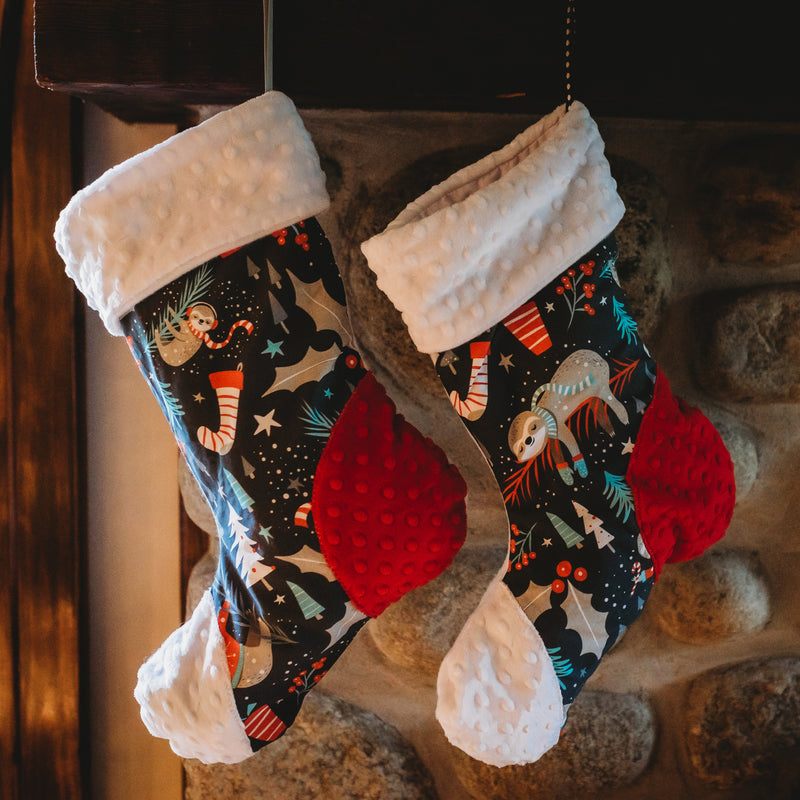 Bas de Noël de paresseux