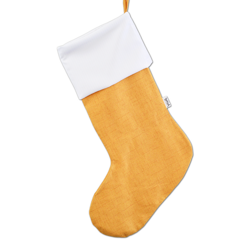 Bas de Noël de couleur unie