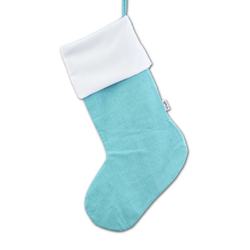 Bas de Noël de couleur unie