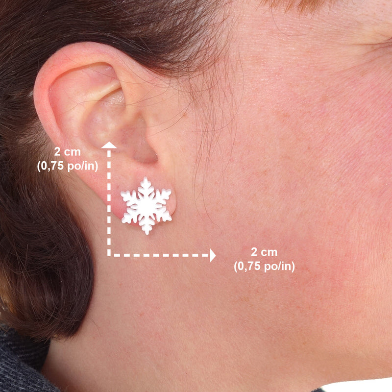 Boucles d’oreille flocon