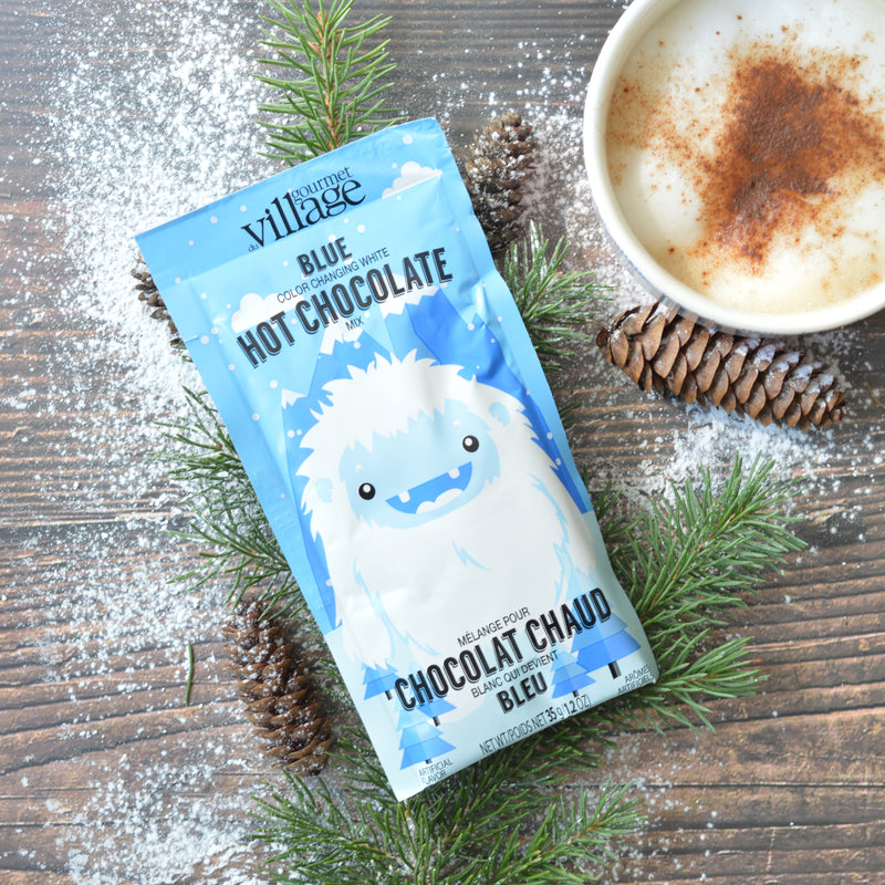 Chocolat chaud yéti bleu