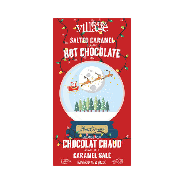 Chocolat chaud caramel salé Boule à neige