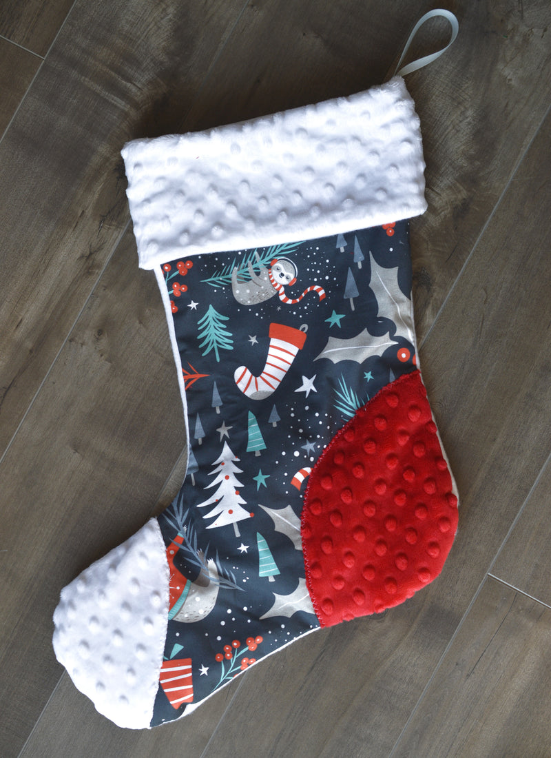 Bas de Noël de paresseux