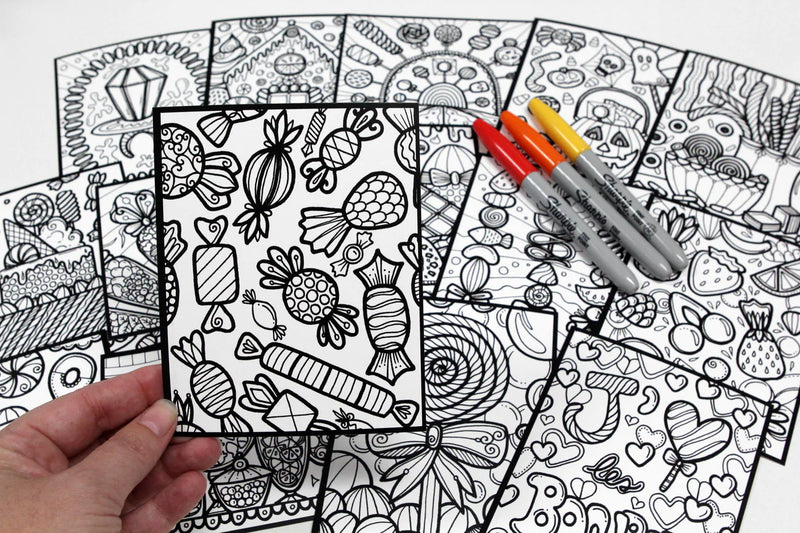 Coloriage bonbons