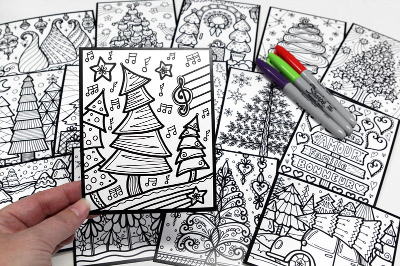 Coloriage sapins