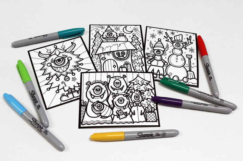 Coloriage Monstres de Noël