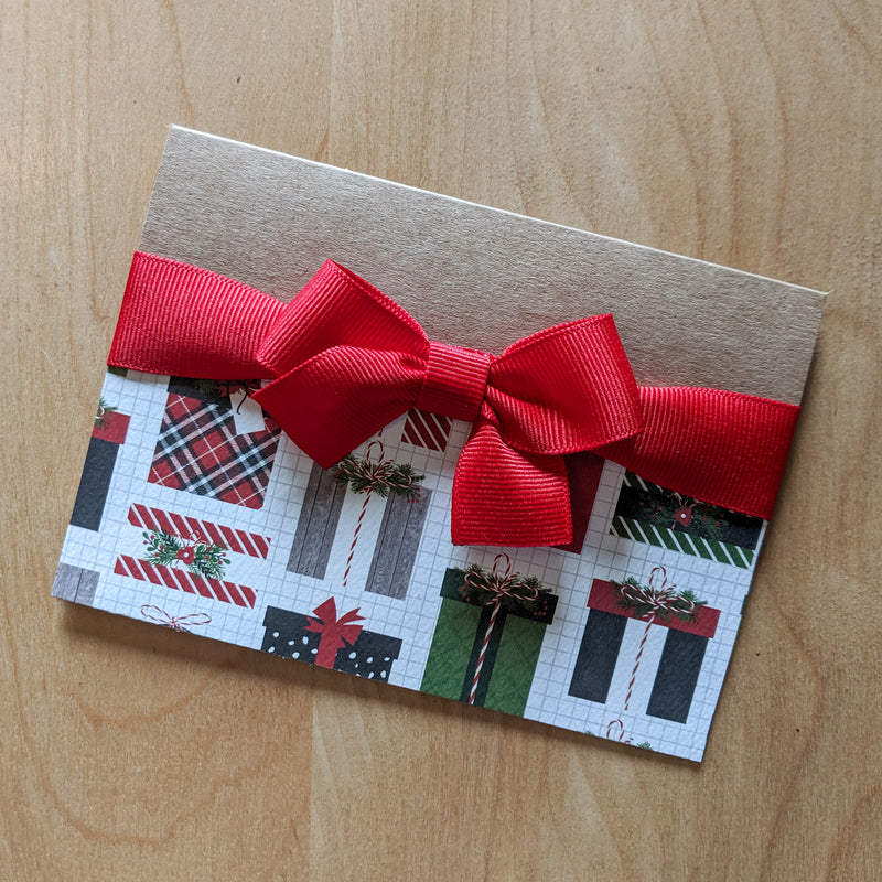 Carte de Noël Cadeaux