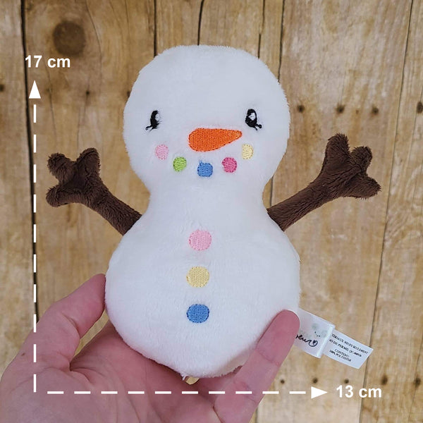 Peluche bonhomme de neige sans foulard