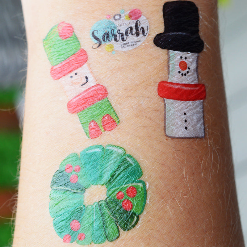 Tatouages temporaires de Noël
