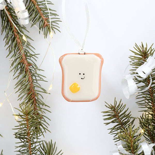 Toast déjeuner pour le sapin de Noël