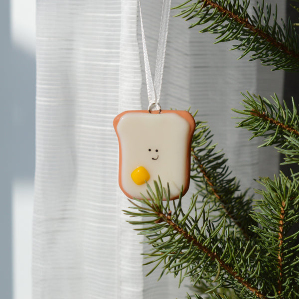 Toast déjeuner pour le sapin de Noël