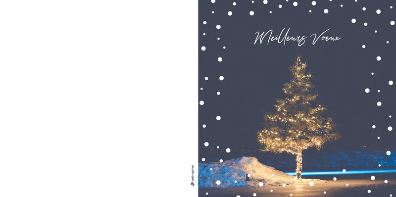 Carte Sapin meilleurs vœux