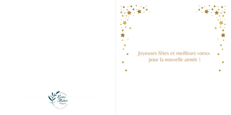 Carte champagne meilleurs vœux