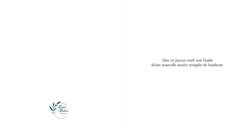Carte cocotte Joyeuses Fêtes