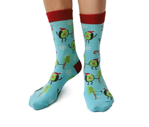 Chaussette guacamole de Noël - S/M (Femme)