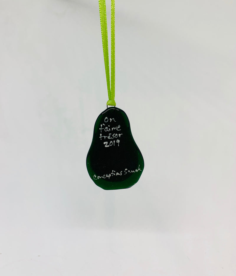 boule de verre pour le sapin personnalisable