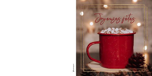 Carte tasse de chocolat chaud